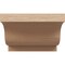 Ekena Millwork 6in. W x 4in. H x 36in. L Newport Woodgrain TimberThane Rafter Tail, Primed Tan RFTUR06X04X36NEWRCPR - alternate 2